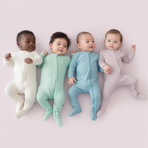 Baby onesies with zipper