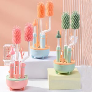 Silicone baby bottle brush set!